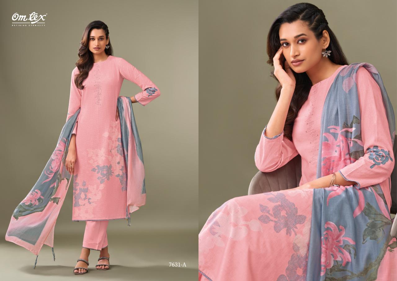 Omtex aarohi vintage linen cotton digital print pakistani salwar kameez wholesale