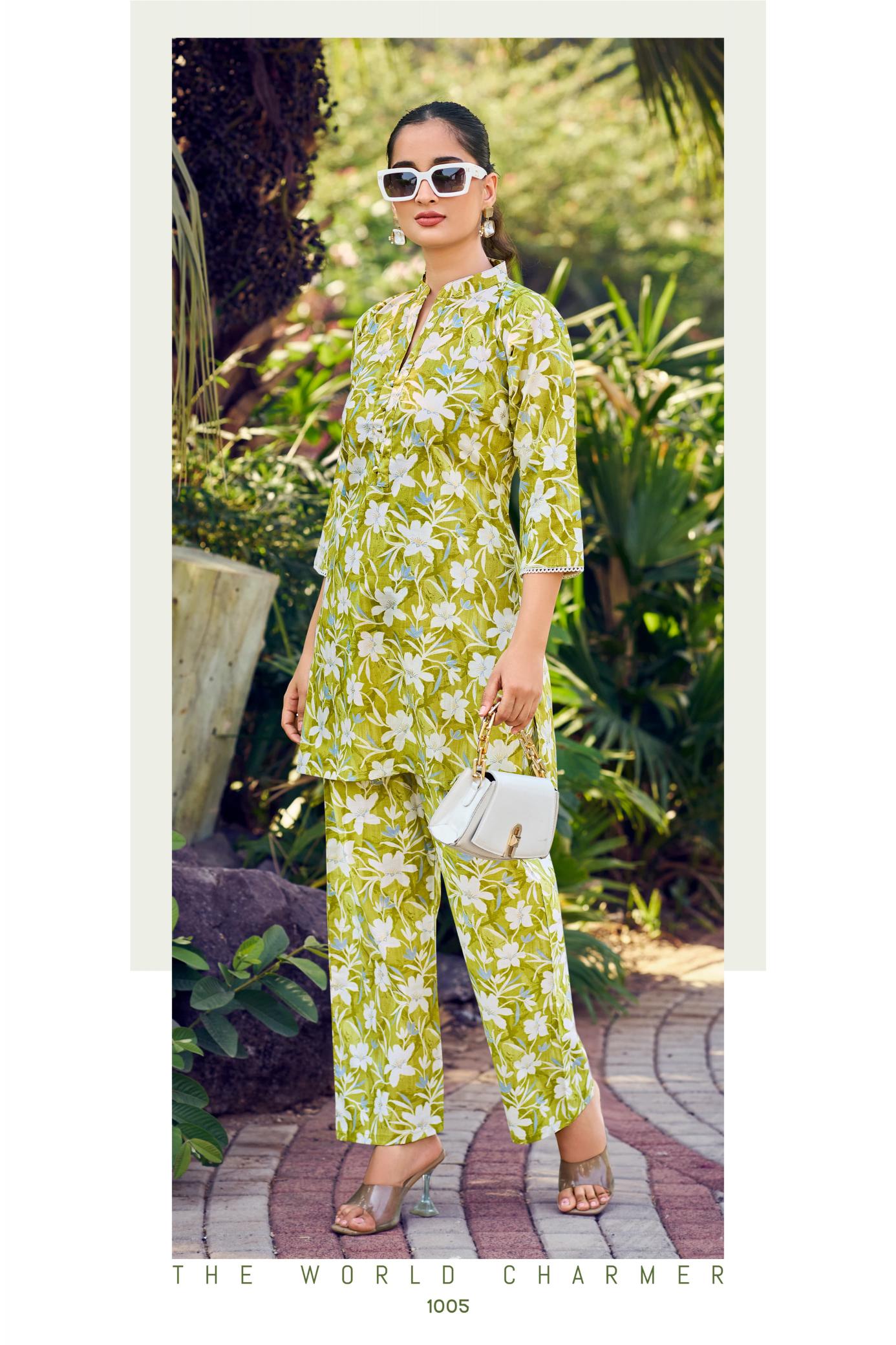 Ossm cotton beats vol 2 cotton foil print coord set premium kurti brands