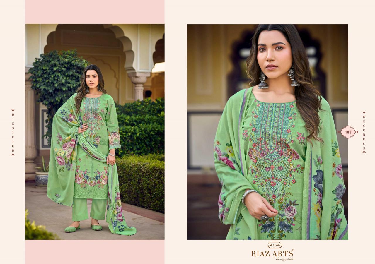 Riaz arts musafir karachi lawn camric digital print wholesale market in mumbai for dress materials