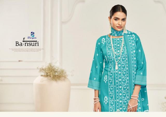 Sargam bansuri cotton block prints wholesale market in mumbai for dress materials