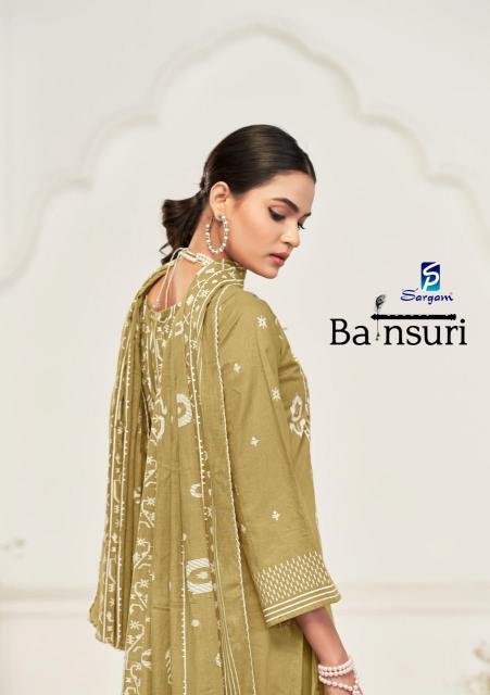 Sargam bansuri cotton block prints wholesale market in mumbai for dress materials