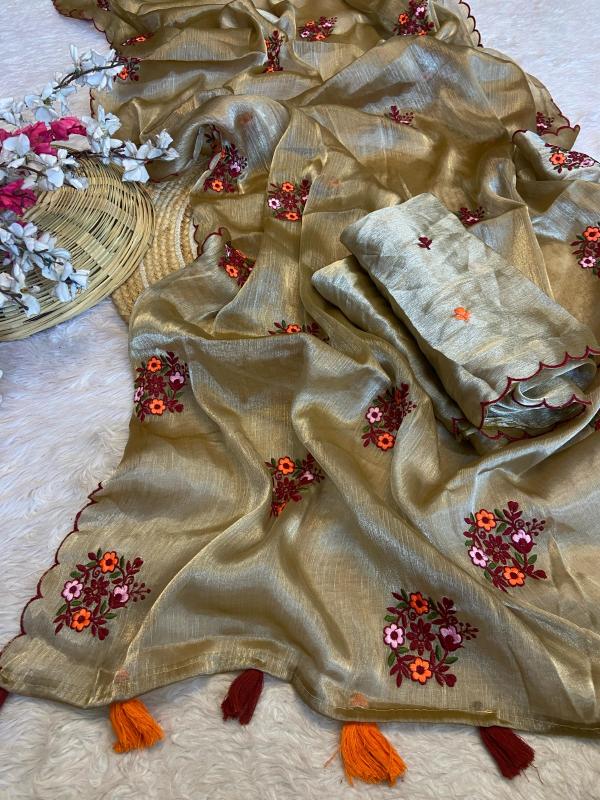 Shree balaji exclusive embroidery work surat saree wholesale market 