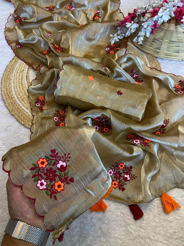 Shree balaji exclusive embroidery work surat saree wholesale market 