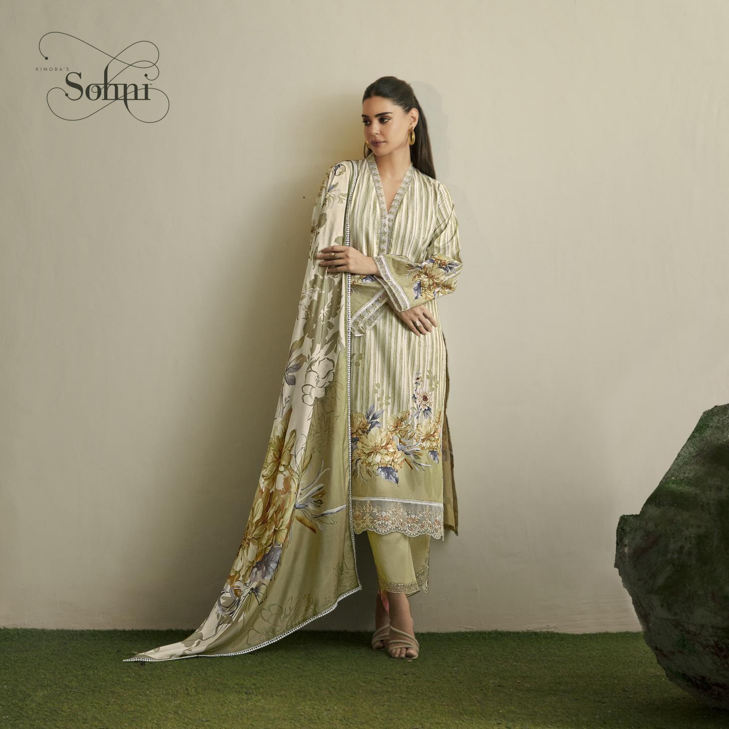 Sohani flora vol -17 kimora digital printed wholesale market in mumbai for dress materials