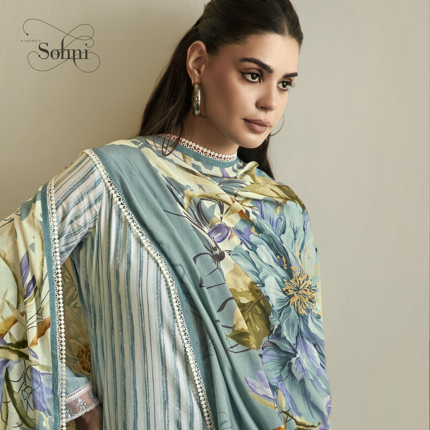Sohani flora vol -17 kimora digital printed wholesale market in mumbai for dress materials