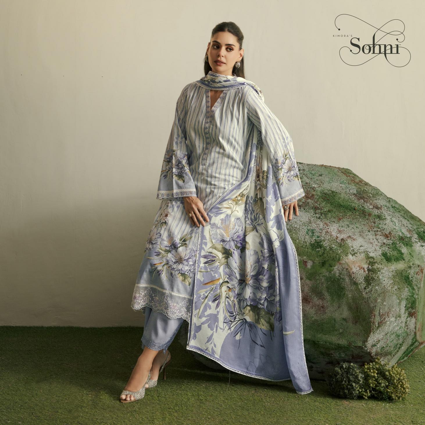 Sohani flora vol -17 kimora digital printed wholesale market in mumbai for dress materials