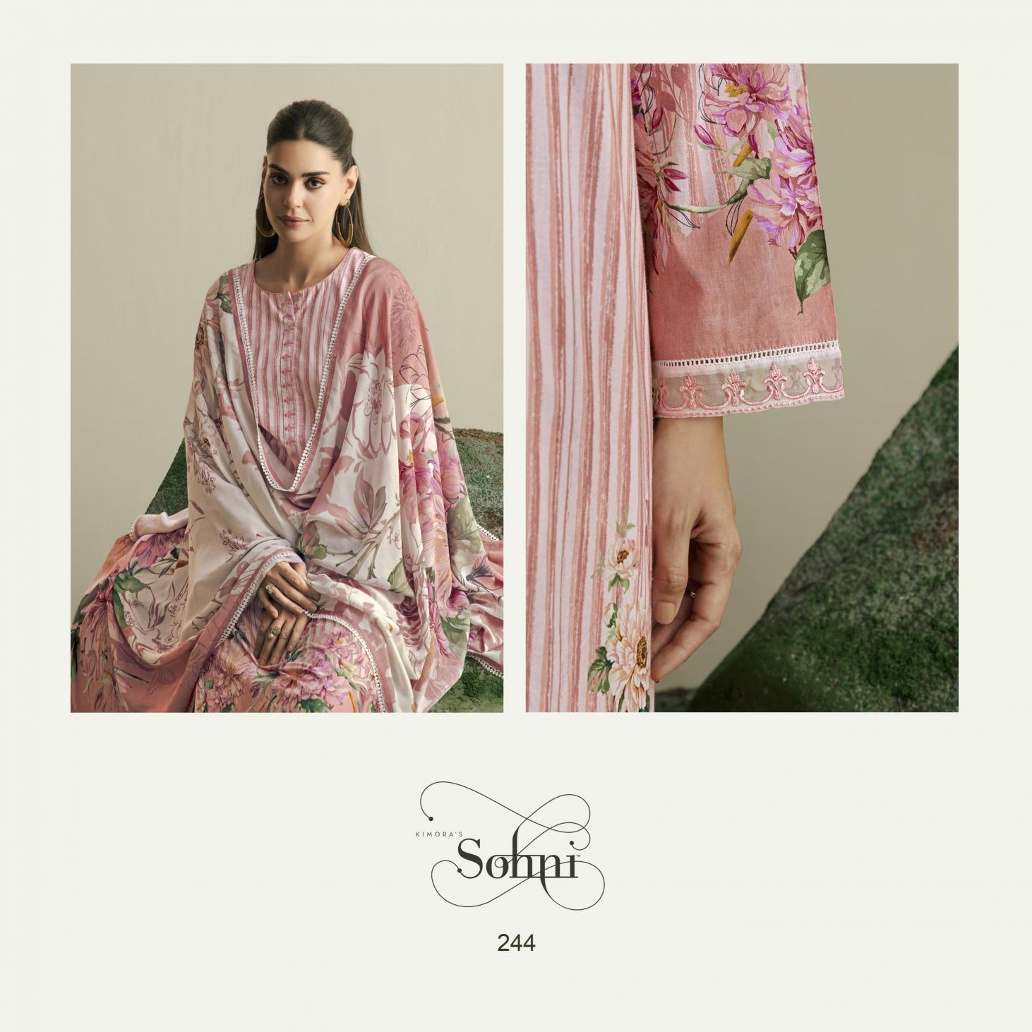 Sohani flora vol -17 kimora digital printed wholesale market in mumbai for dress materials
