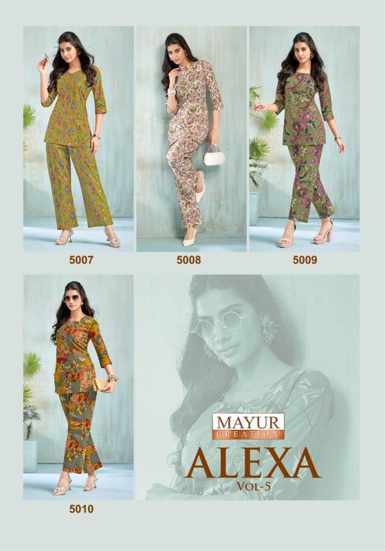 Summer special alexa vol 5 cotton coord set branded kurtis manufacturers