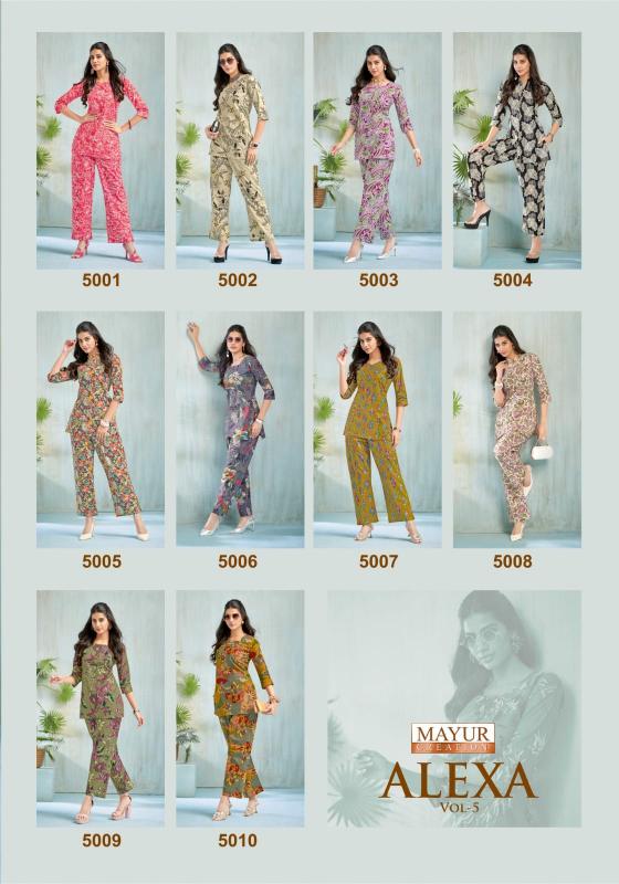 Summer special alexa vol 5 cotton coord set branded kurtis manufacturers