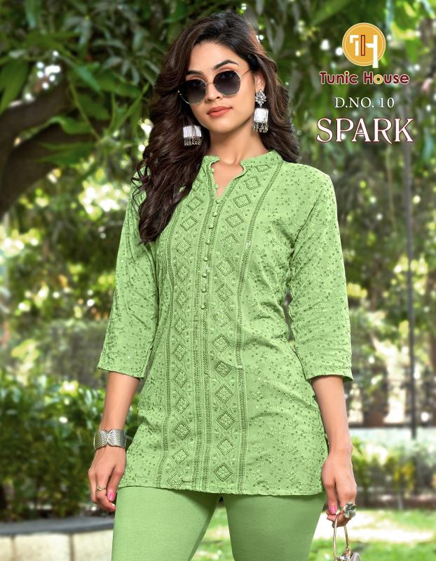 Tunic house rayon short top branded kurti wholesale