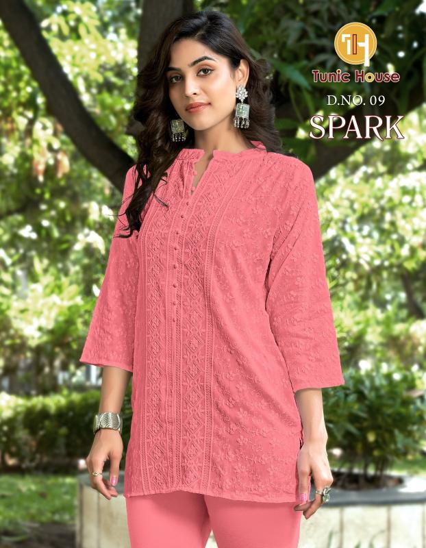 Tunic house rayon short top branded kurti wholesale