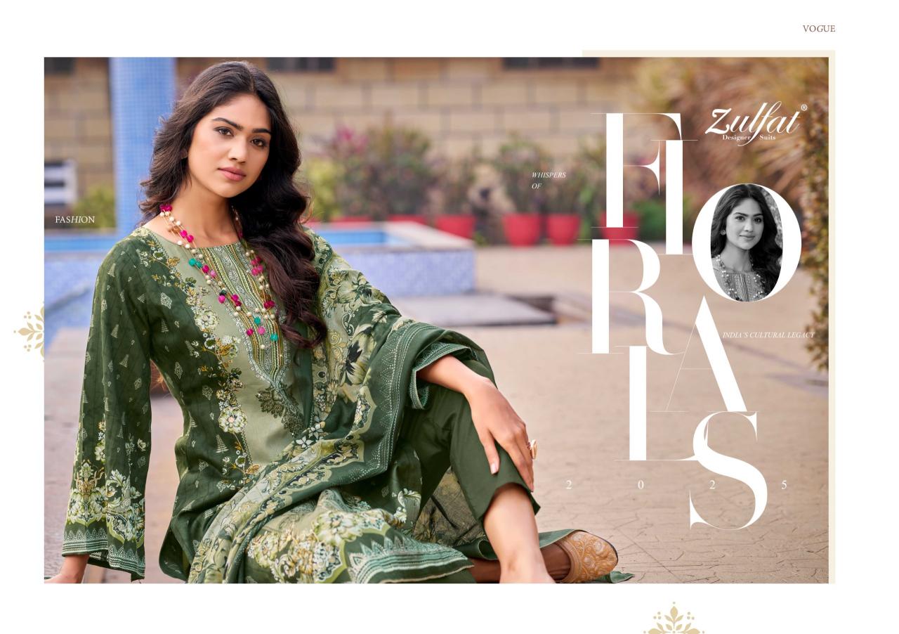 Zulfat designer suits raabta cotton wholesale market in mumbai for dress materials