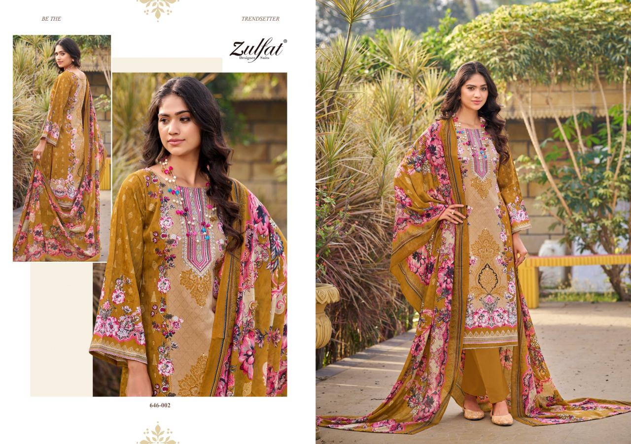 Zulfat designer suits raabta cotton wholesale market in mumbai for dress materials