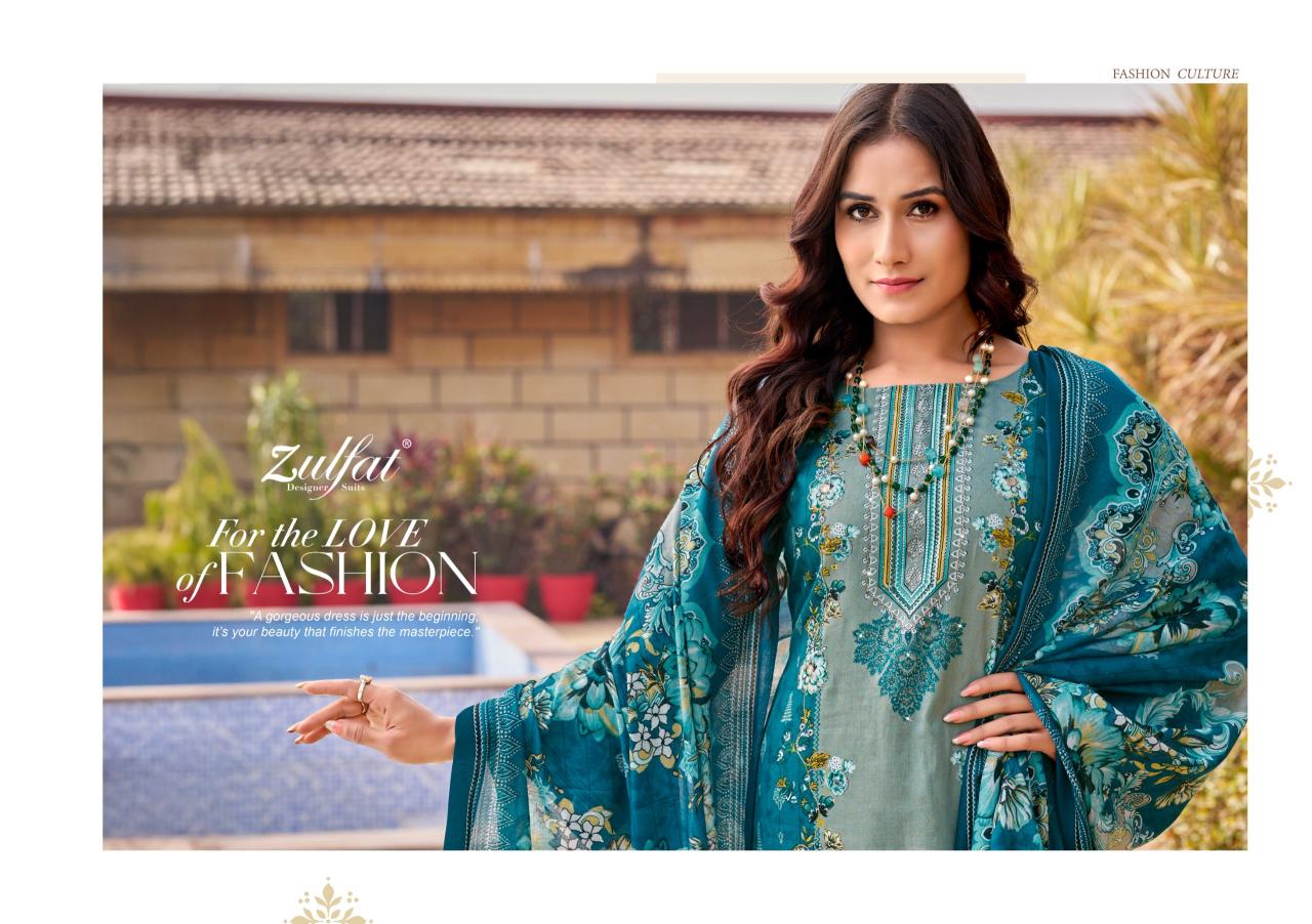 Zulfat designer suits raabta cotton wholesale market in mumbai for dress materials