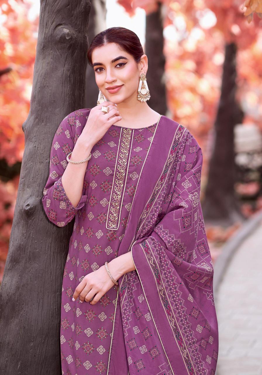 Alok suit katrina viscose reyon print wholesale market in mumbai for dress materials