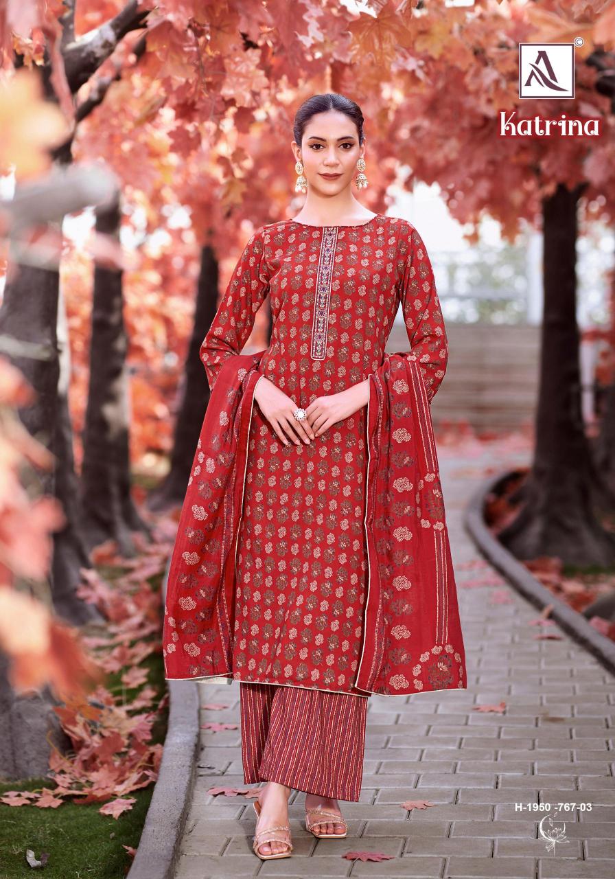 Alok suit katrina viscose reyon print wholesale market in mumbai for dress materials