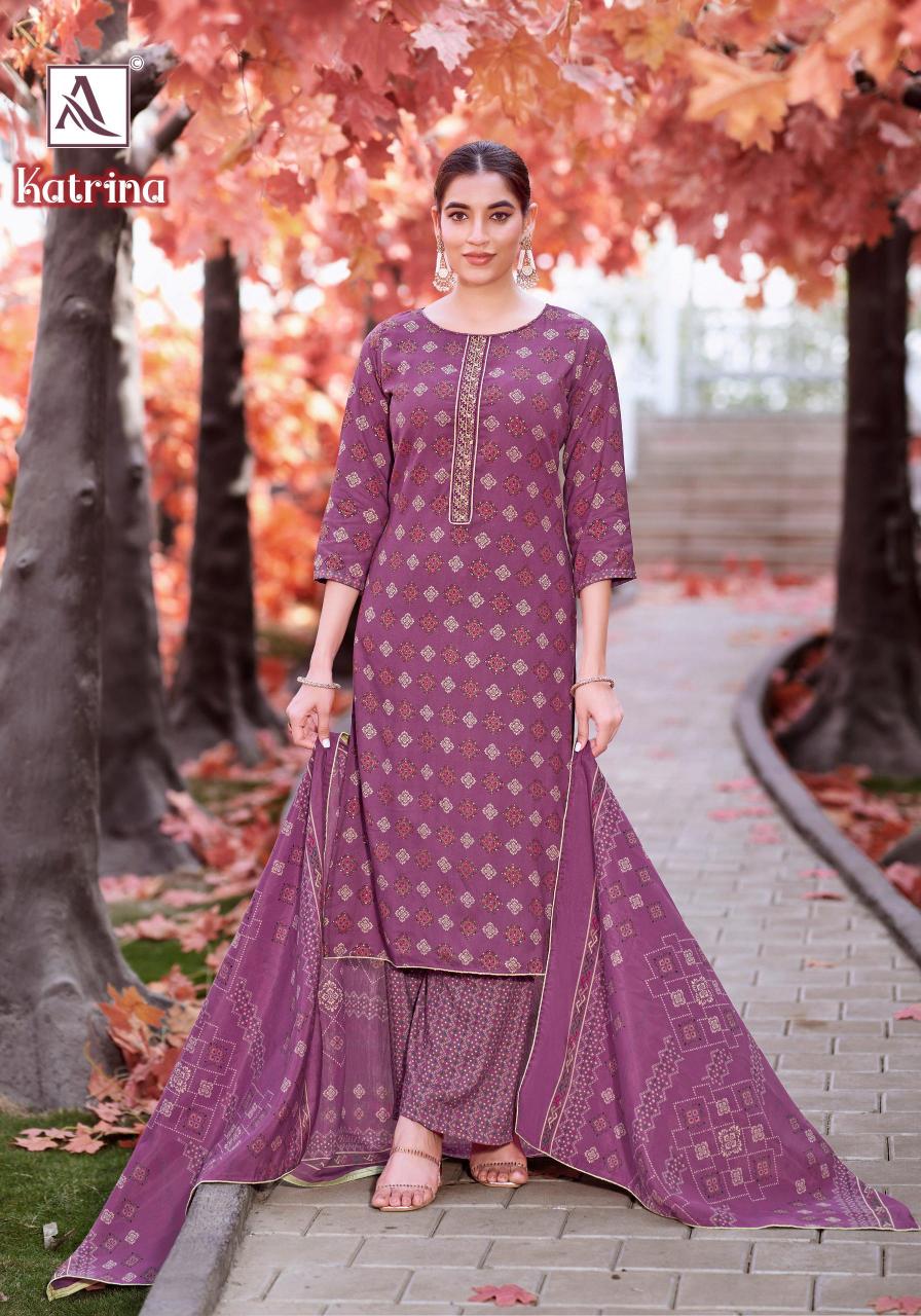 Alok suit katrina viscose reyon print wholesale market in mumbai for dress materials