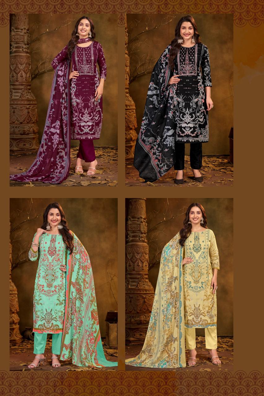 Bipson prints gulnaaz cotton kashmiri print wholesale market in mumbai for dress materials