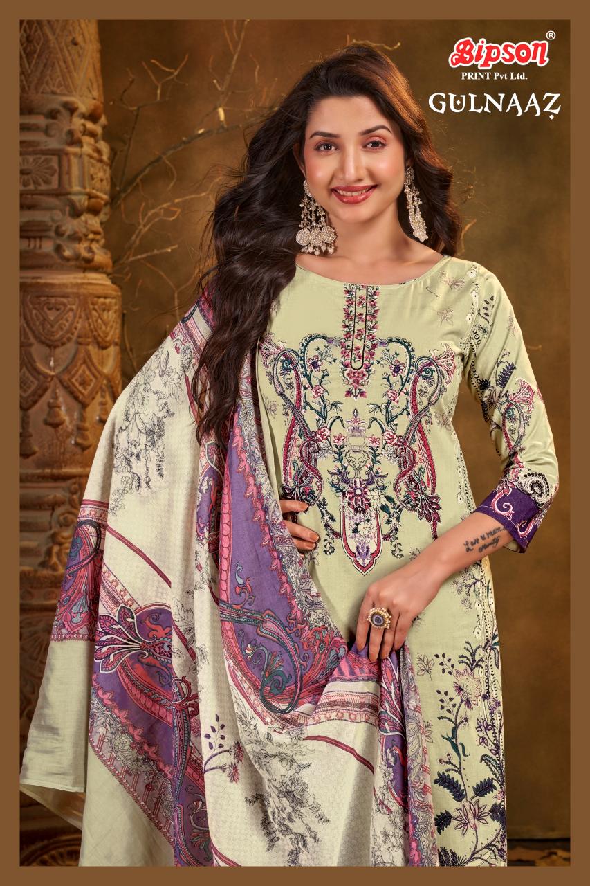 Bipson prints gulnaaz cotton kashmiri print wholesale market in mumbai for dress materials