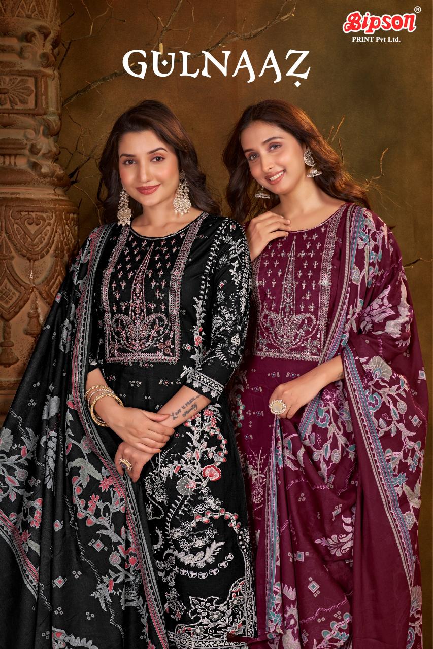 Bipson prints gulnaaz cotton kashmiri print wholesale market in mumbai for dress materials