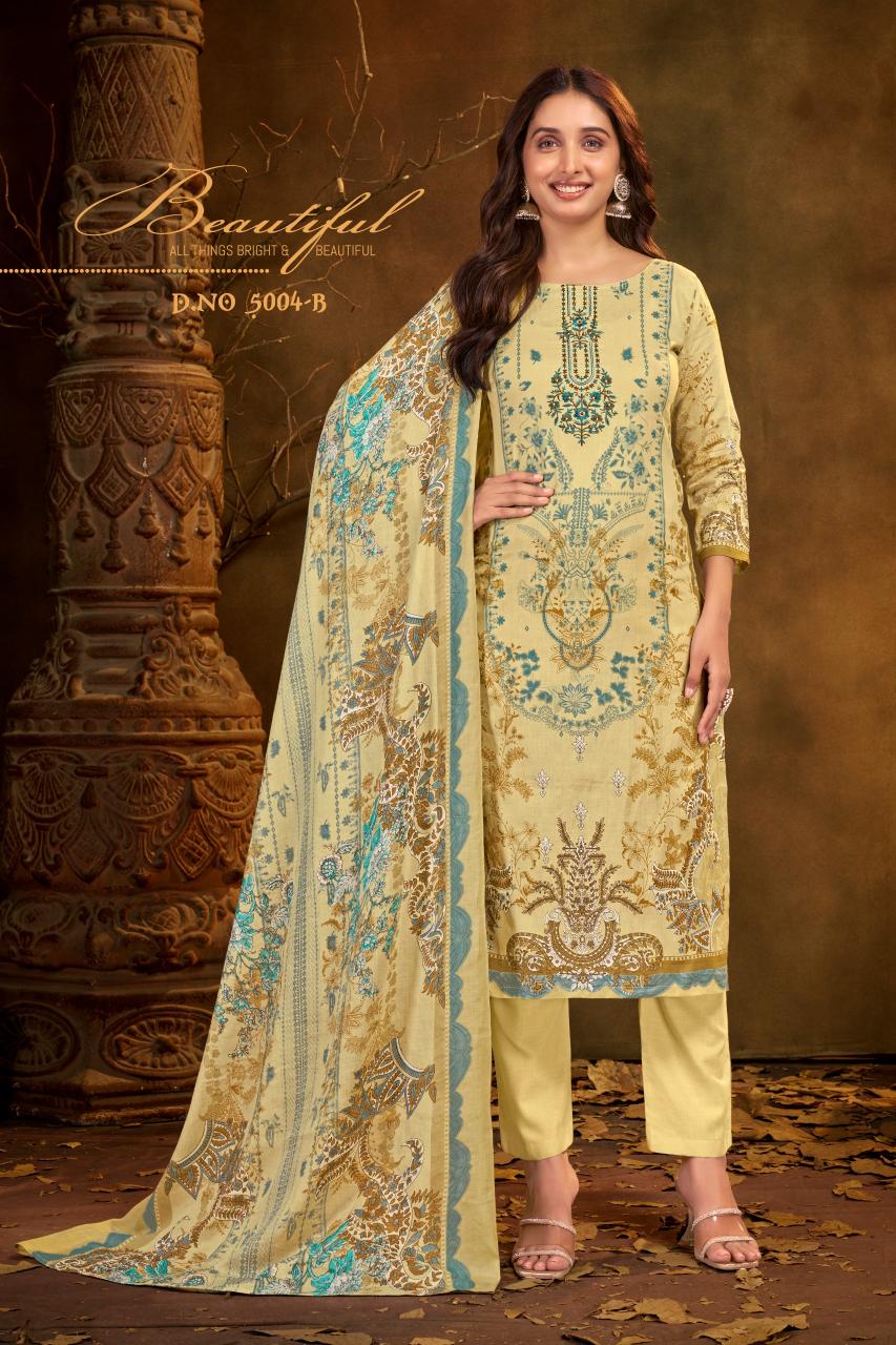 Bipson prints gulnaaz cotton kashmiri print wholesale market in mumbai for dress materials
