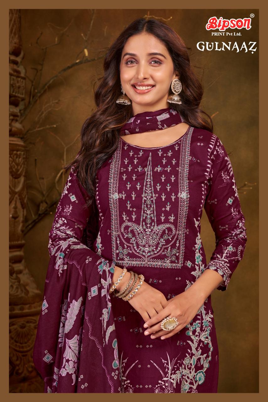 Bipson prints gulnaaz cotton kashmiri print wholesale market in mumbai for dress materials