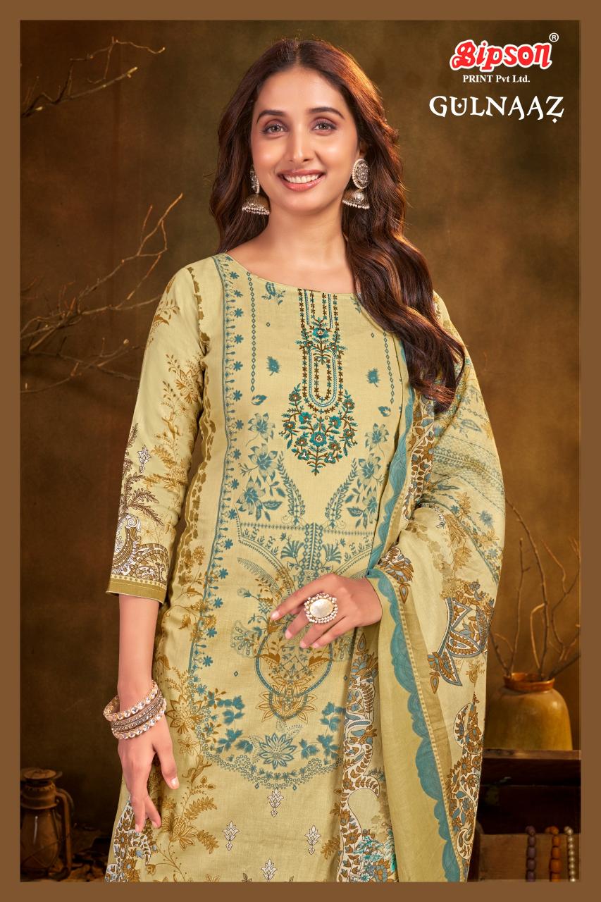 Bipson prints gulnaaz cotton kashmiri print wholesale market in mumbai for dress materials