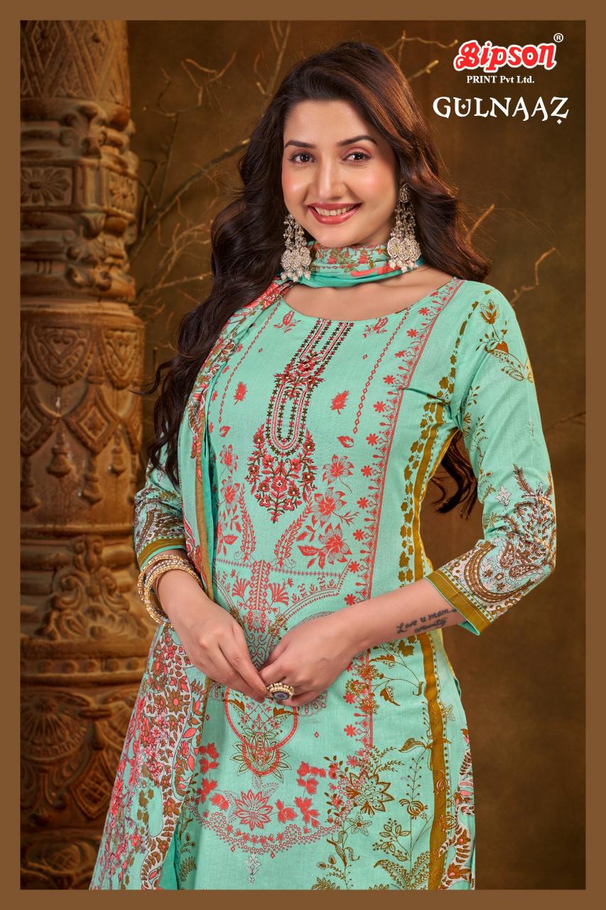 Bipson prints gulnaaz cotton kashmiri print wholesale market in mumbai for dress materials