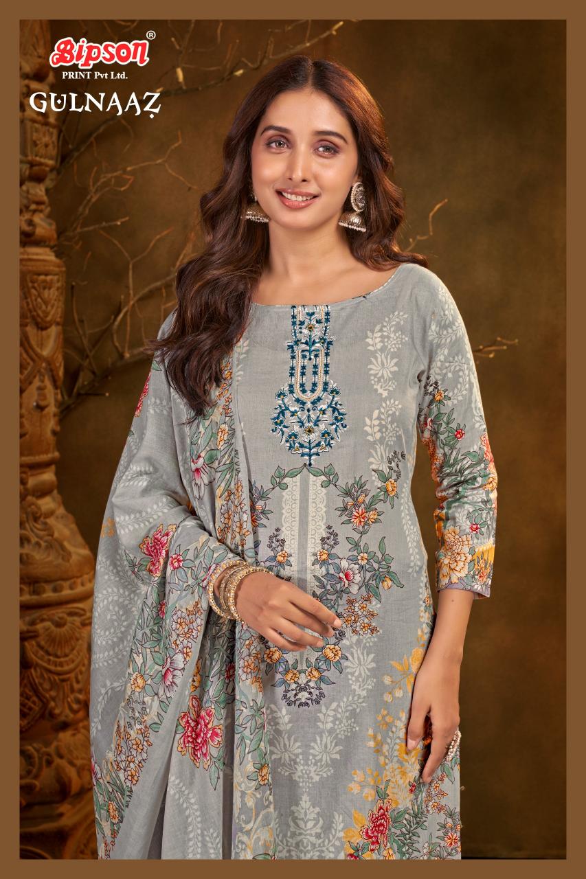 Bipson prints gulnaaz cotton kashmiri print wholesale market in mumbai for dress materials