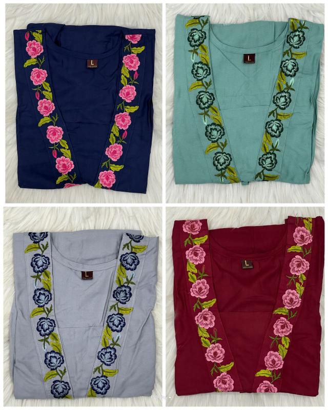Blue hills heavy rayon short top branded kurtis wholesale online