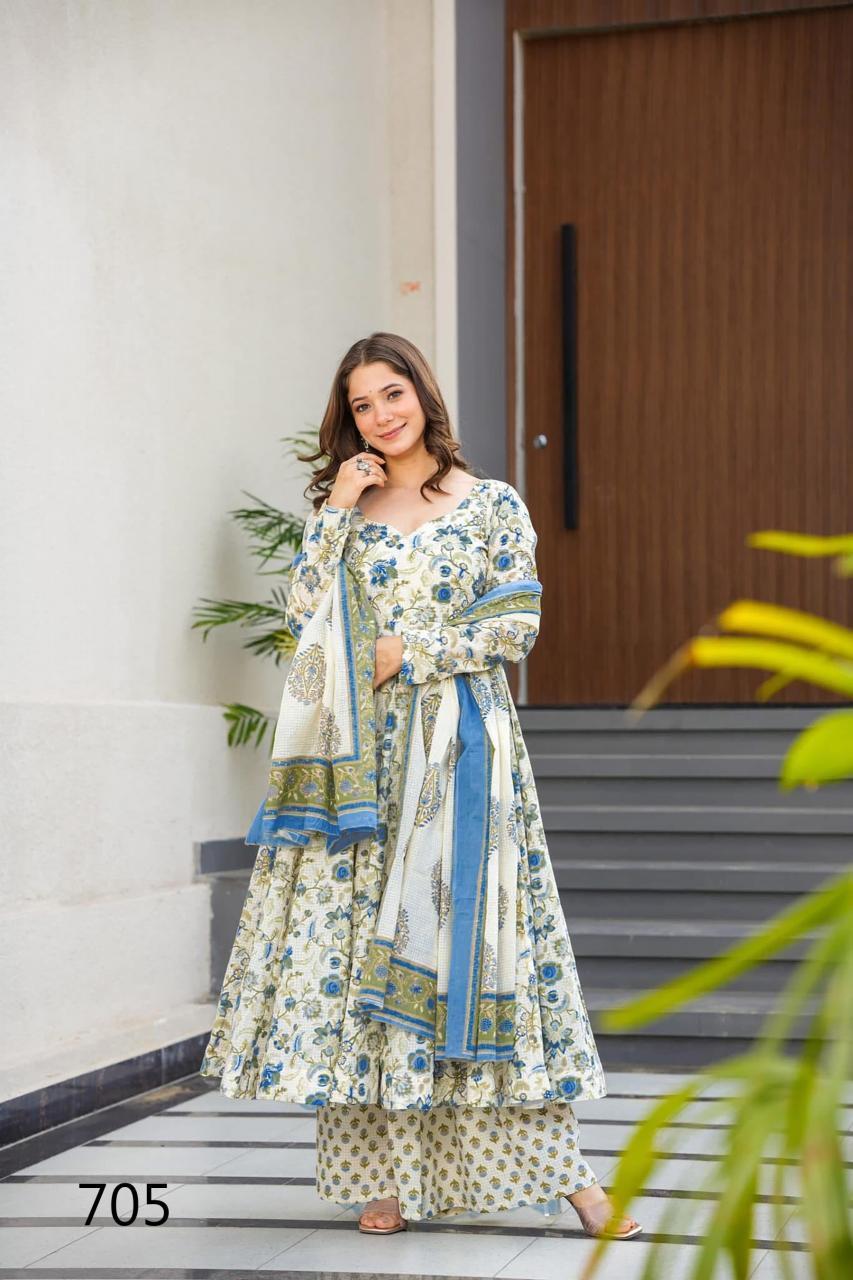 Clora vol 7 maslin digital print kurti pant dupatta branded kurti wholesale