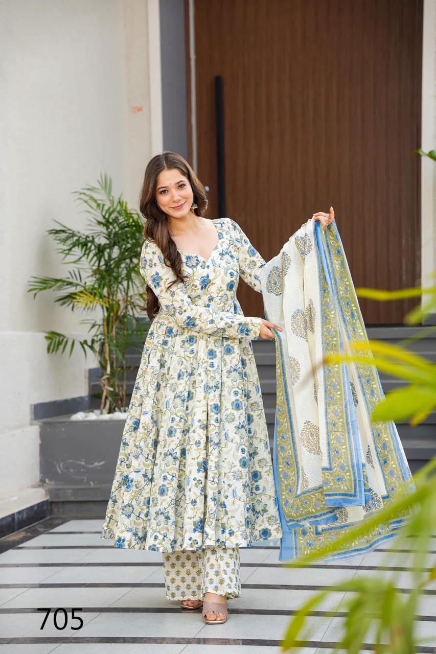 Clora vol 7 maslin digital print kurti pant dupatta branded kurti wholesale