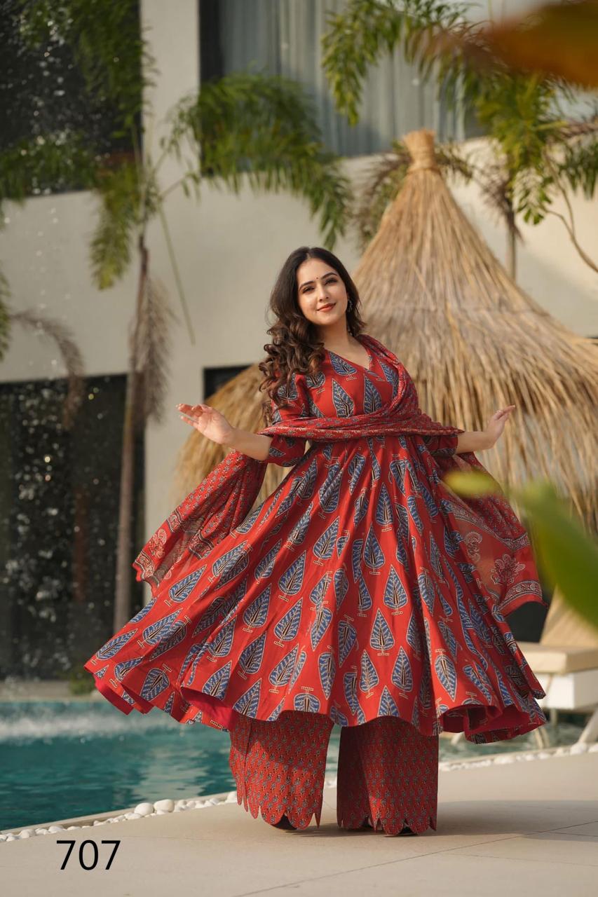 Clora vol 7 maslin digital print kurti pant dupatta branded kurti wholesale