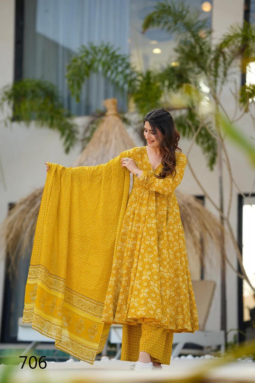 Clora vol 7 maslin digital print kurti pant dupatta branded kurti wholesale