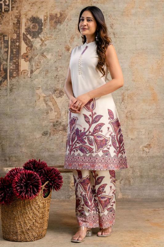 Cotton flex two piece cord set kurtis manufacturers