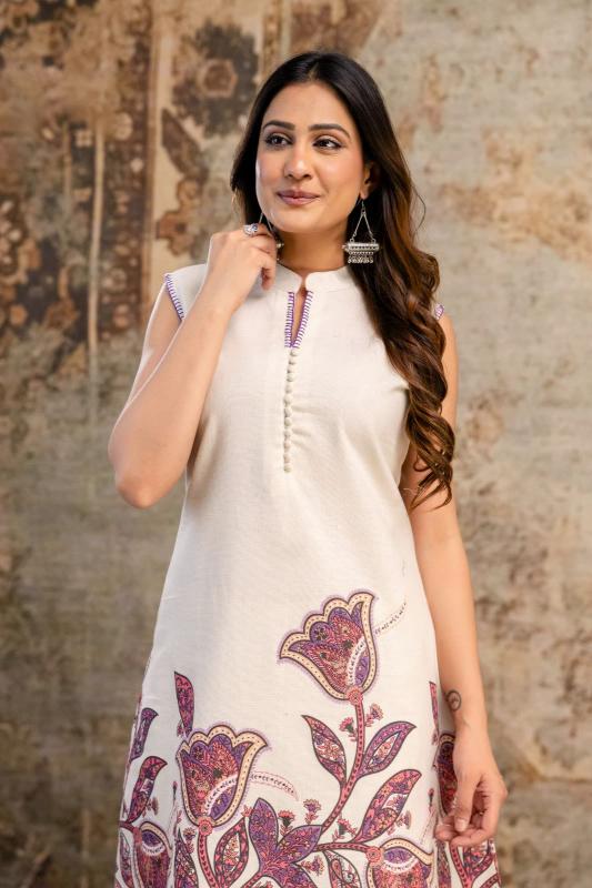 Cotton flex two piece cord set kurtis manufacturers
