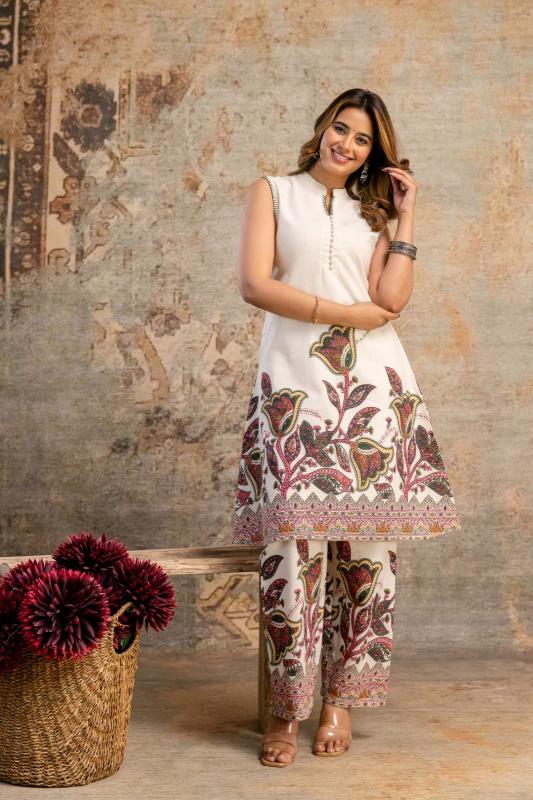 Cotton flex two piece cord set kurtis manufacturers