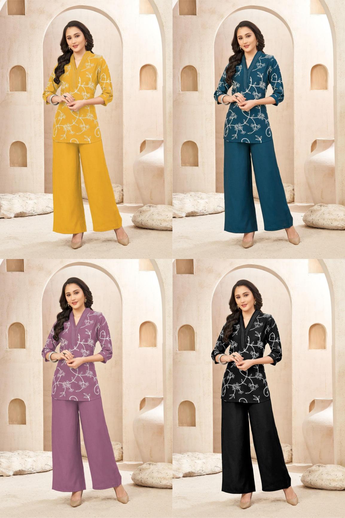 Fancy vol 1 vatican with dori work coord set kurti manufacturer in india