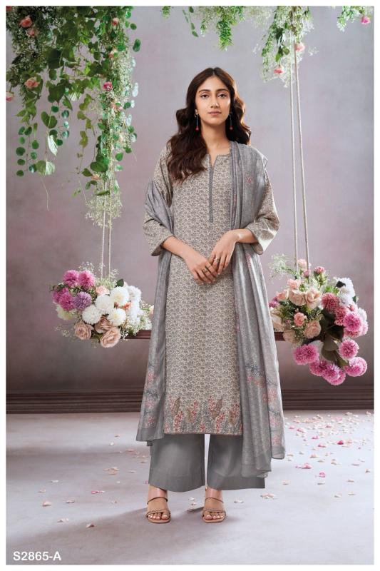 Ganga alumita 2865 Woven cotton wholesale market in mumbai for dress materials