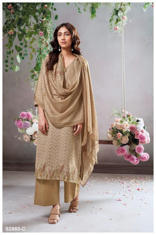 Ganga alumita 2865 Woven cotton wholesale market in mumbai for dress materials