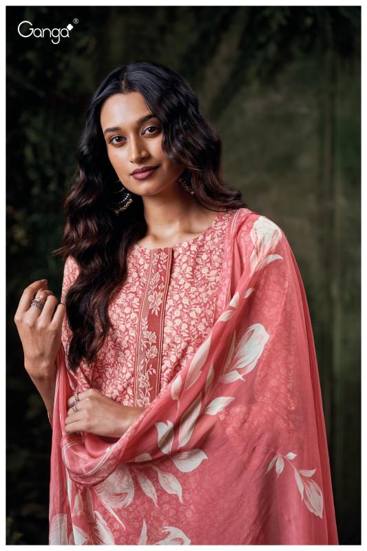Ganga cianna 3574 cotton printed wholesale market in mumbai for dress materials