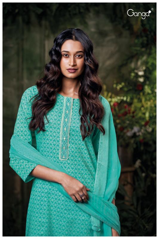 Ganga frinisa 3583 cotton printed wholesale market in mumbai for dress materials