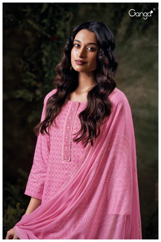 Ganga frinisa 3583 cotton printed wholesale market in mumbai for dress materials