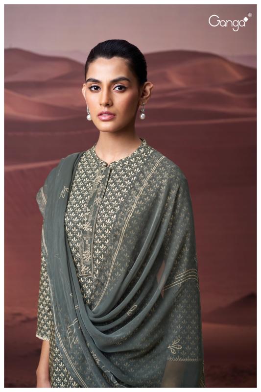 Ganga kairavi 3576 cotton printed wholesale market in mumbai for dress materials