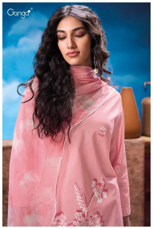 Ganga natalia 3306 cotton printed wholesale market in mumbai for dress materials