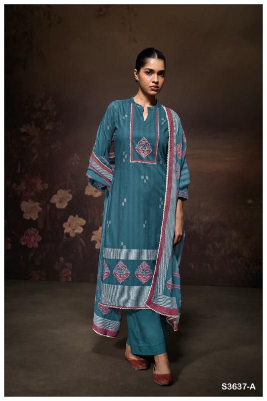Ganga samantha 3637 cotton printed wholesale market in mumbai for dress materials
