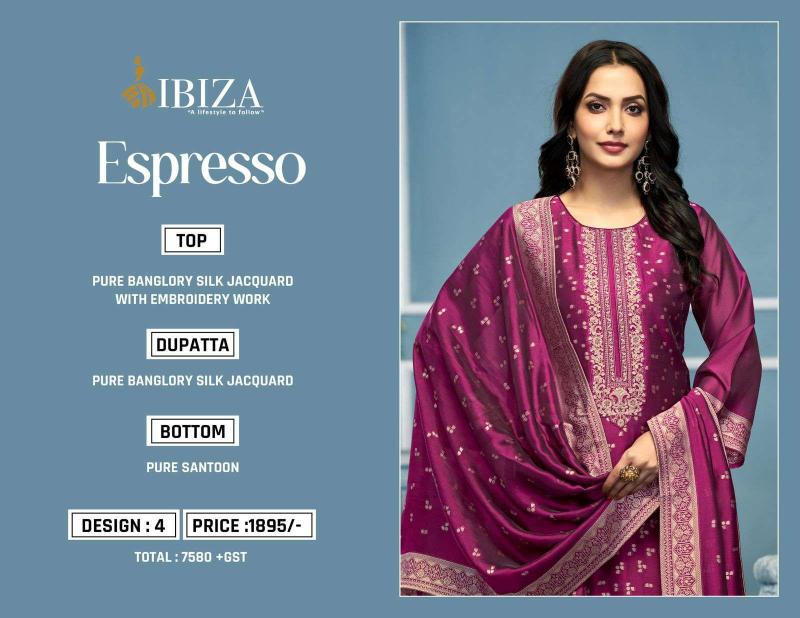 Ibiza espresso banglory silk surat wholesale market dress materials