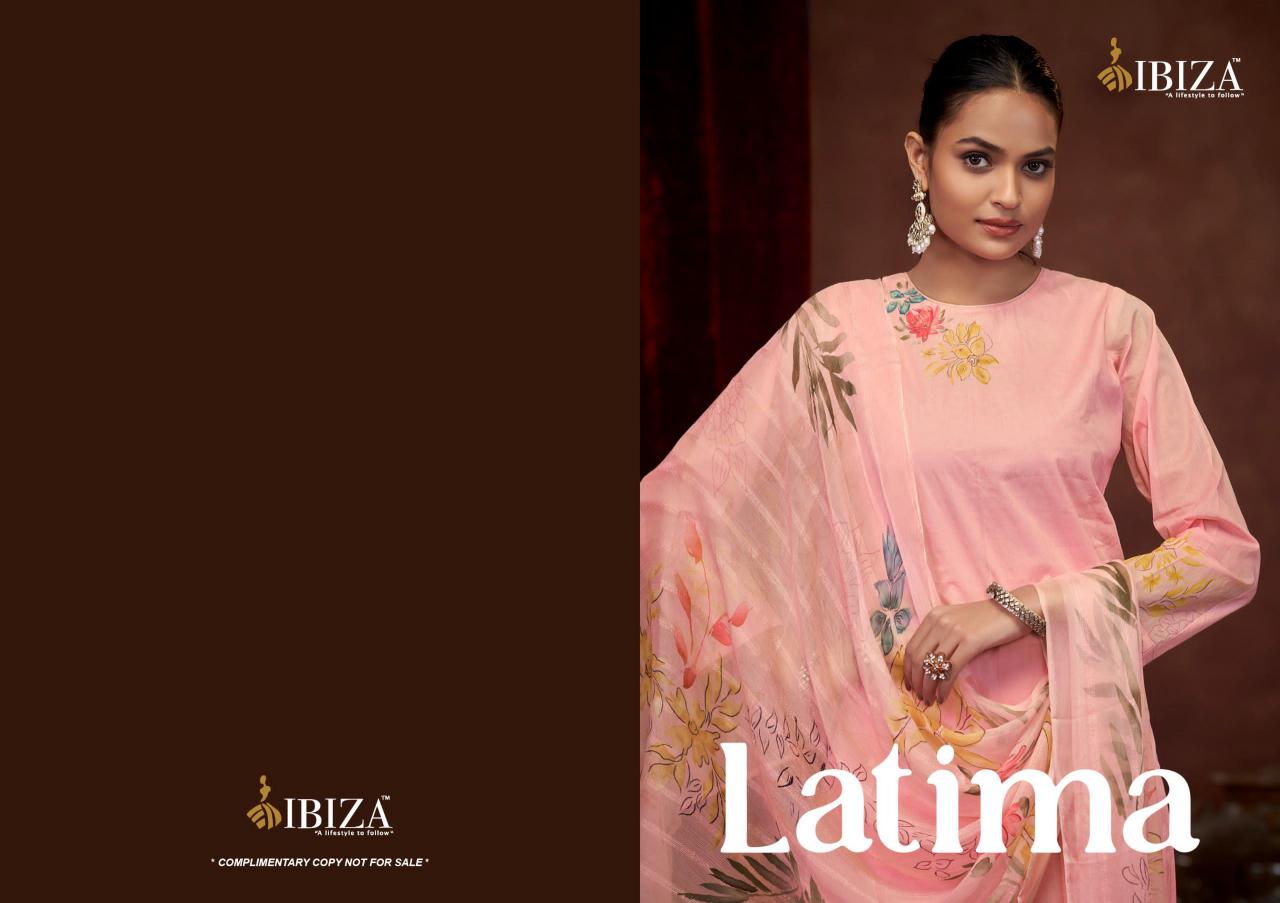 Ibiza latima orgendi digital print surat dress material wholesale market online