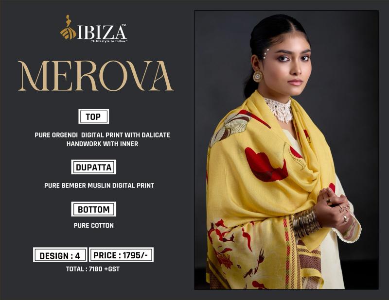 Ibiza merova orgendi digital print wholesale dress material market in ahmedabad