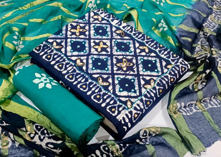 JJ premier vol-02 khatli mirror work surat wholesale market dress materials